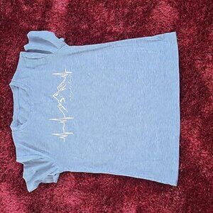 Women Graphic Tees Mountain Adventure Shirts Heartbeat  Hiking Camping Tee Top